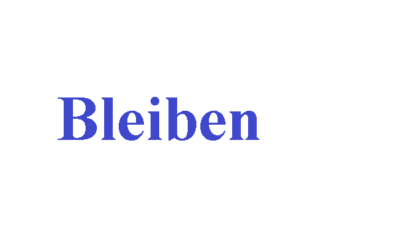 38 جمله ومصطلح مهم  تستخدم في الحياة اليومية مع الفعل bleiben