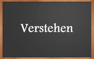 المصطلح  verstehen مع الأمثلة