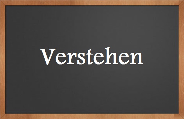 المصطلح  verstehen مع الأمثلة