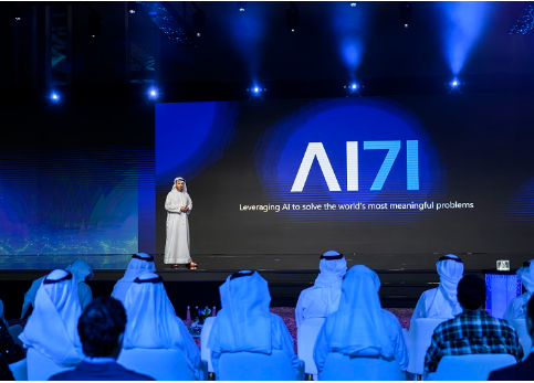 خالد بن محمد بن زايد يشعل شرارة الذكاء الاصطناعي مع إطلاق شركة AI71 في أبوظبي